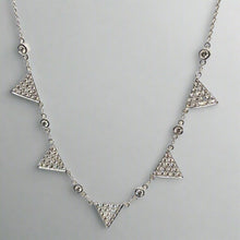 Load image into Gallery viewer, &quot;Alessia&quot; - Geometric Triangle Diamond Necklace-Necklace-Bijoux Village Fine Jewellers
