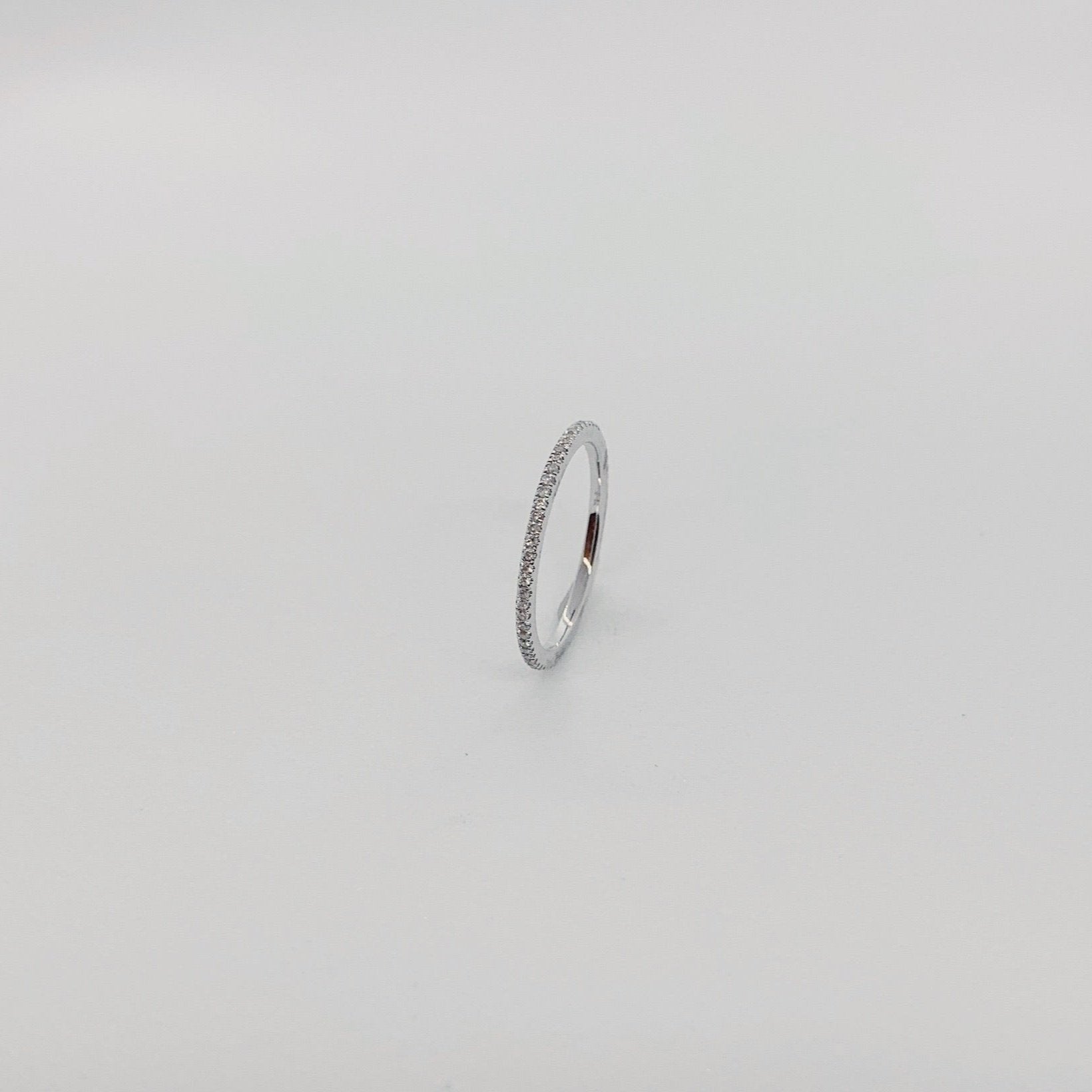 White Gold Diamond Eternity Band-Bijoux Village Fine Jewellers