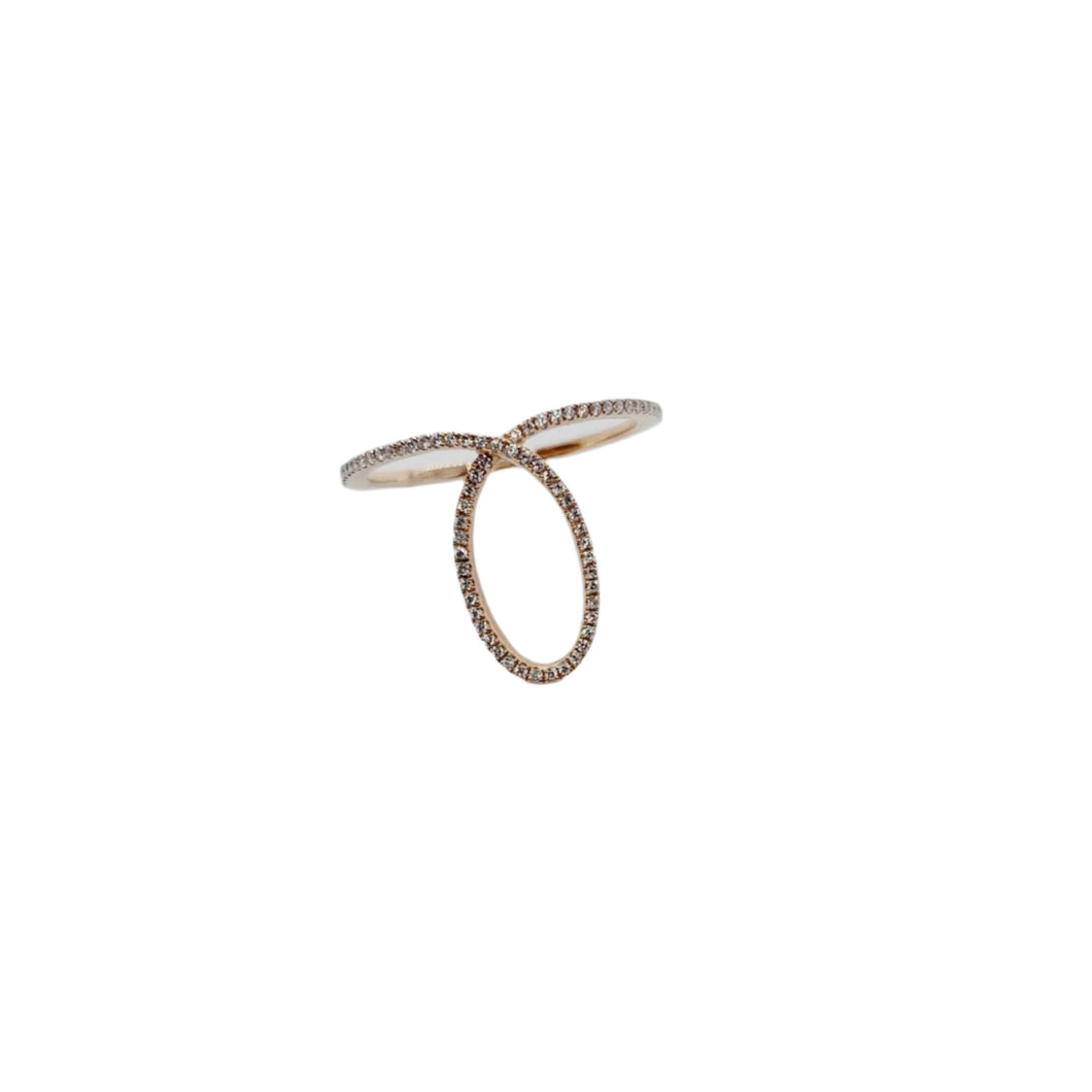 Oval Swirl Thin Diamond Band-rings-Bijoux Village Fine Jewellers