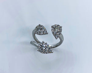 "Remy" - 3 Pears Diamond Ring-rings-Bijoux Village Fine Jewellers